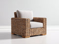 Sillones de ratán 92x88x82 cm - Color ratán natural-Blanco roto - Reposabrazos amplios y diseño moderno